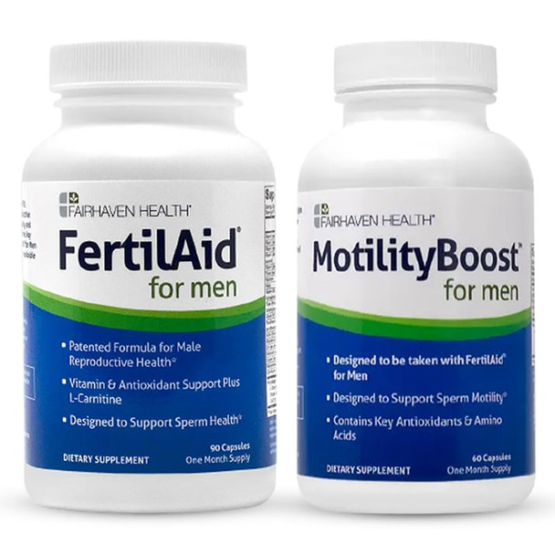 FertilAid for Men and MotilityBoost Combo Bundle