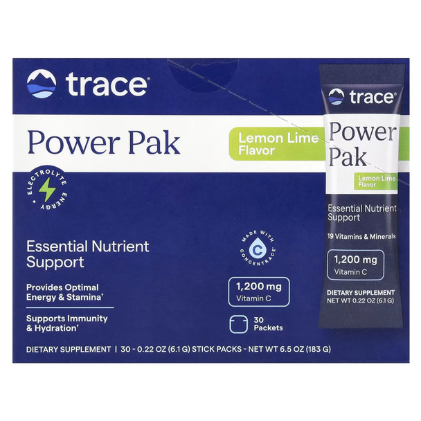 Trace Minerals Power Pak Non-GMO - Lemon Lime - 30 Stick Packs Additional Product Image 5