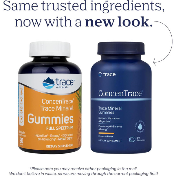 Trace Minerals ConcenTrace Gummy- Natural Pineapple Flavor - 90 ct Additional Product Image 3