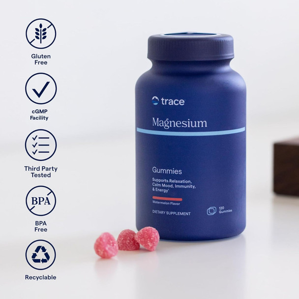 Trace Minerals Magnesium Gummies - Tangerine - 120 Gummies Main Product Image