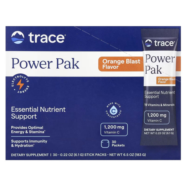 Trace Minerals Electrolyte Stamina PowerPak Orange Blast - 30 Packets Additional Product Image 6