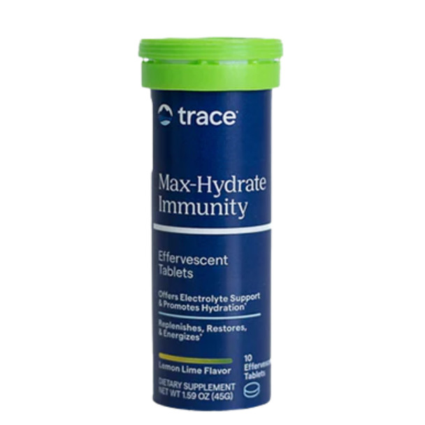 Trace Minerals Max Hydrate Immunity Effervescent Tablets - Lemon Lime Main Product Image