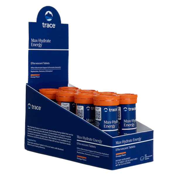 Trace Minerals Max Hydrate Energy Effervescent Tablets - Orange Additional Product Image 3