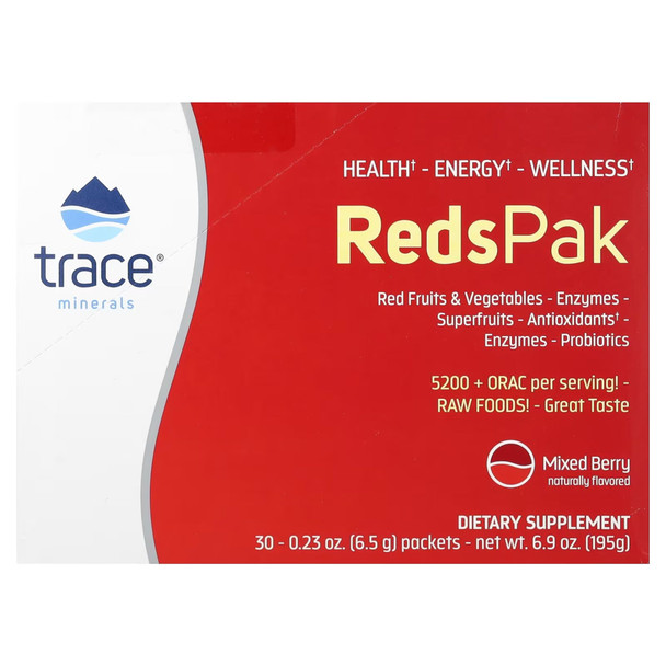 Trace Minerals Reds Pak - Mixed Berry 30 Packets Additional Product Image 3