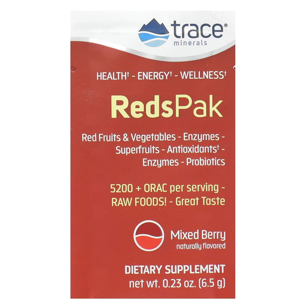 Trace Minerals Reds Pak - Mixed Berry 30 Packets Main Product Image