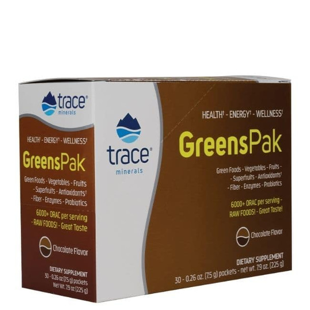 Trace Minerals Research Greens Pak Chocolate