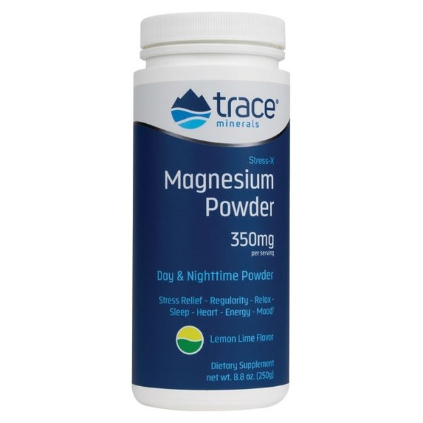 Trace Minerals Stress-X Magnesium Powder Lemon Lime - 480 g