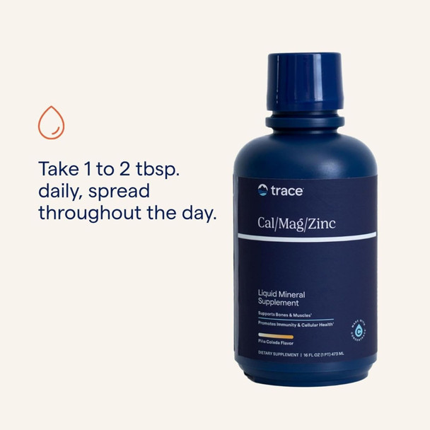 Trace Minerals, Liquid Cal/Mag/Zinc - Piña Colada 473 ml Additional Product Image 6