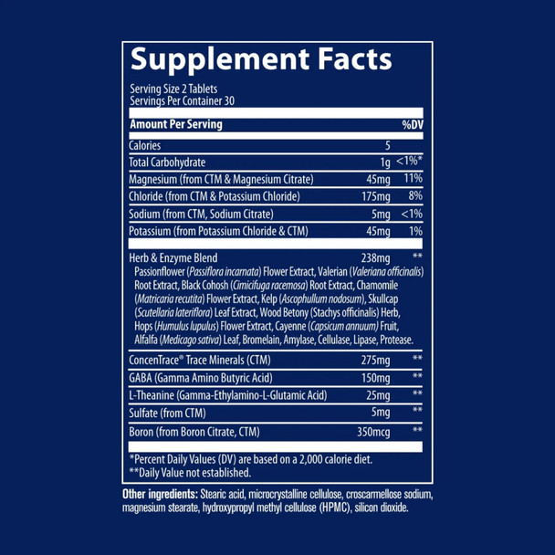 Trace Minerals, NaturalRest Plus+ 60 tabs Additional Product Image 4