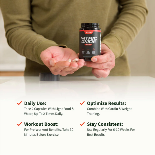 Snap Supplements Nitric Oxide Booster 60 Caps 4