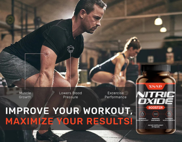 Snap Supplements Nitric Oxide Booster advert