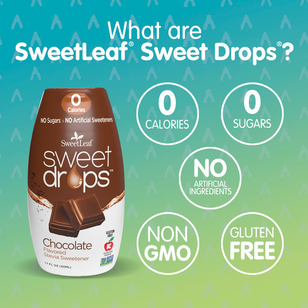 Sweetleaf Sweet Drops - Flavored Stevia Sweetener Chocolate 1.7 fl.oz Additional Product Image 2