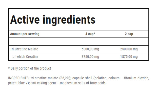 Trec Nutrition CM3 1250 180 Caps Ingredients