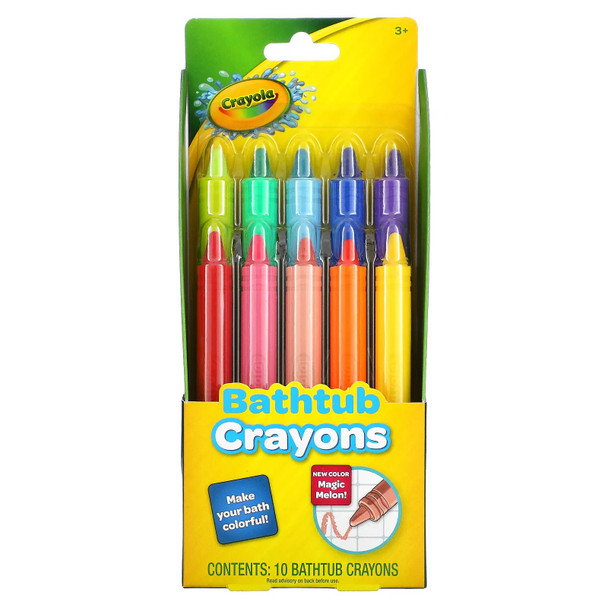 CRAYOLA BATH TUB CRAYON 9+1 CT