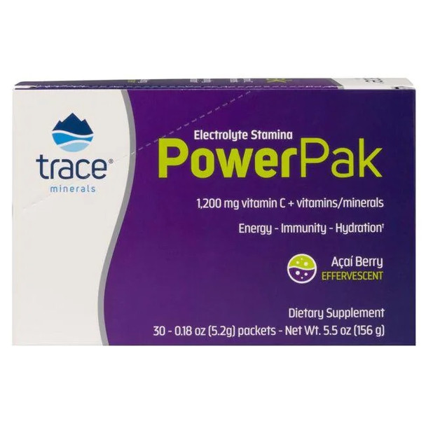 Trace Minerals Electrolyte Stamina Power Pak Acai Berry Box of 30