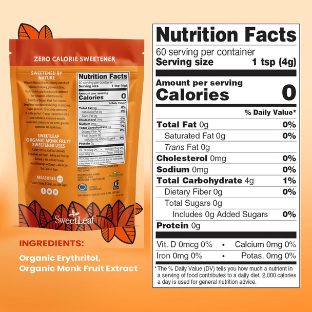 SweetLeaf Granular Monk Fruit Sweetener