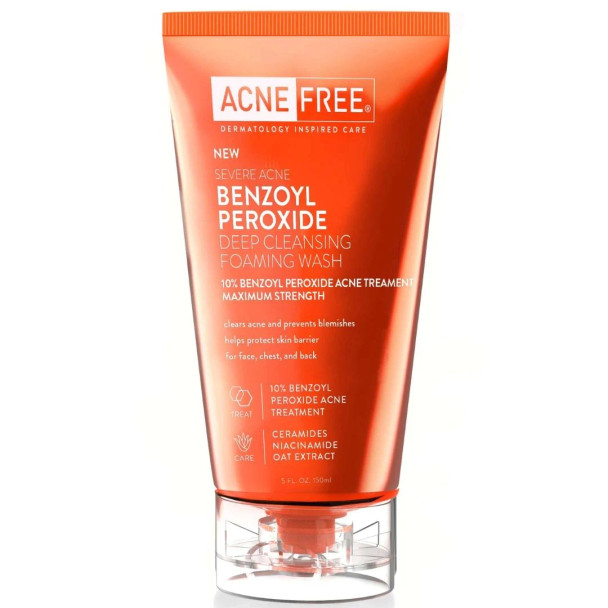 AcneFree Benzoyl Peroxide Deep Cleansing Foaming Wash Additional Product Image 2