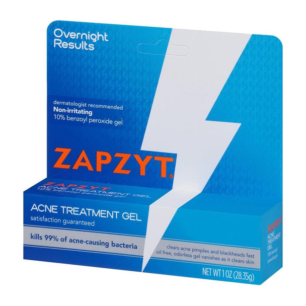 Zapzyt Maximum Strength 10% Benzoyl Peroxide Acne Treatment Gel Additional Product Image 2