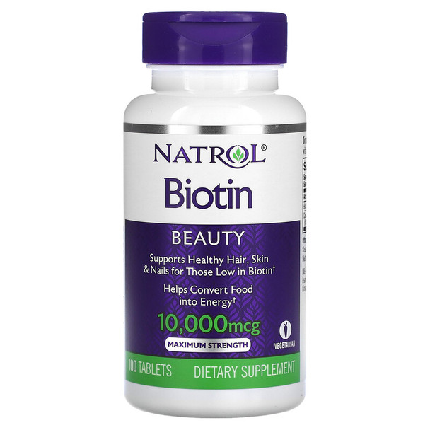 Natrol Biotin (10,000mcg) Maximum Strength 100 tabs Additional Product Image 2