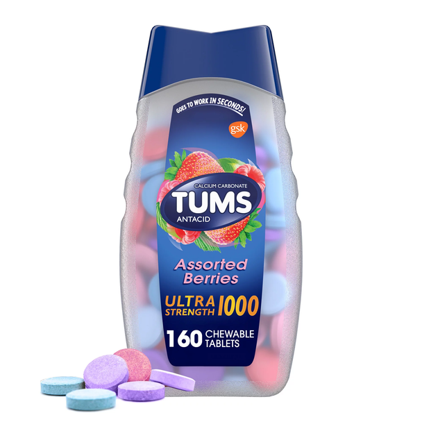 TUMS Tablets 160 Chewable - Assorted Berries