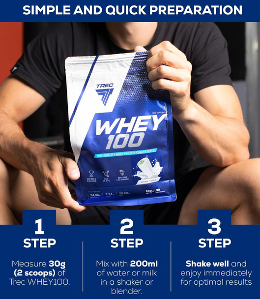 Trec Nutrition Whey 100 2275g Supplement Facts Panel