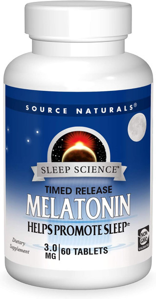 SOURCE NATURALS SLEEP SCIENCE MELATONIN 3MG 60 TABS