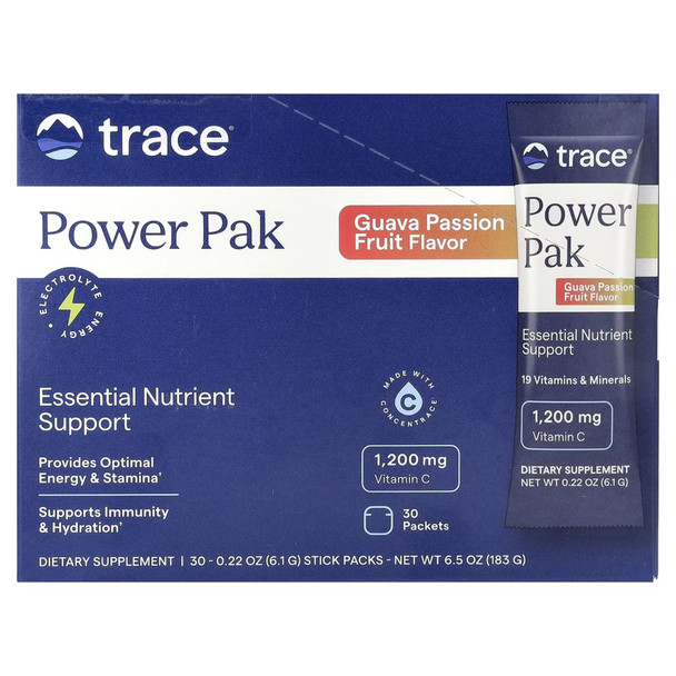 Trace Minerals Electrolyte Stamina Power Pak NonGmo Passionfruit Guava Box of 30 Additional Product Image 6
