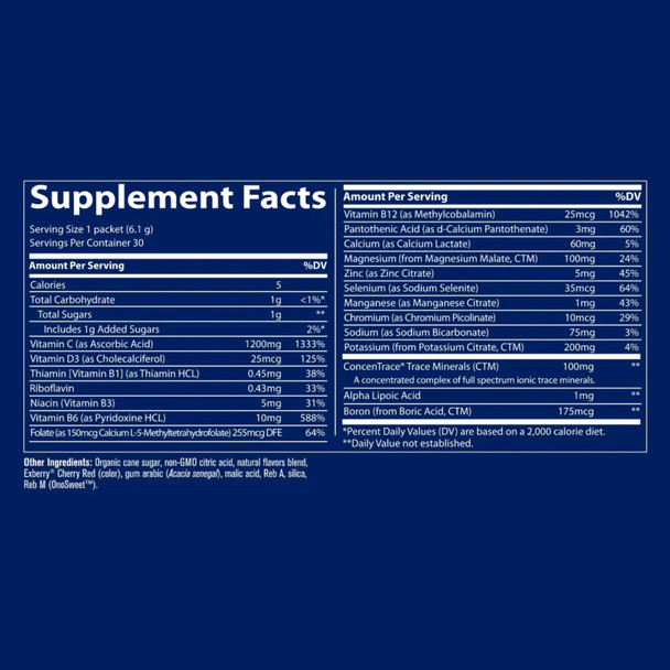 Trace Minerals Electrolyte Stamina Power Pak Cranberry Box of 30 Additional Product Image 2