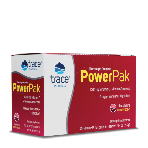 Trace Minerals Electrolyte Stamina Power Pak Raspberry 30 Sachets