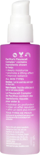 Pacifica Beauty Dreamy Youth Day & Night Face Cream 1.7 OZ Ingredients Panel