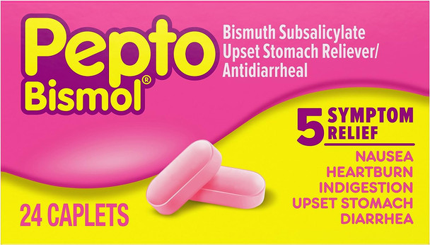 PEPTO BISMOL CAPLET ORIGINAL 24 CT