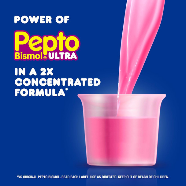 Pepto Bismol Ultra 16 oz — supplement / drug facts label