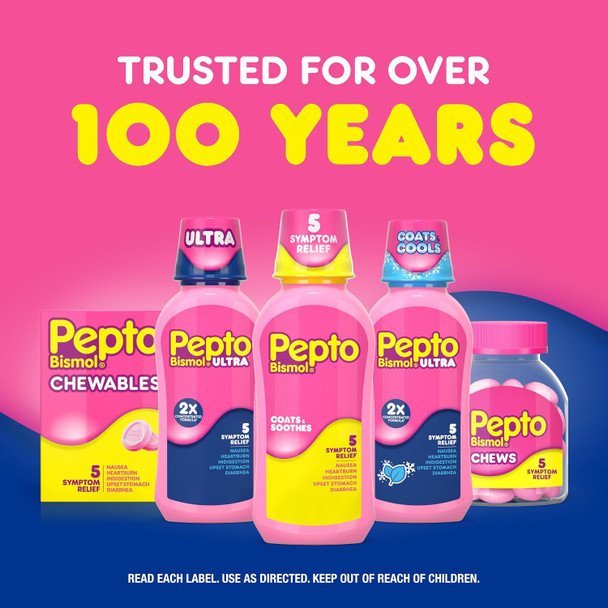 Pepto Bismol Ultra 16 oz — ingredients and inactive ingredients panel