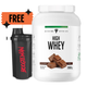 Trec Nutrition HIGH WHEY 2000g JAR + FREE SHAKER Supplement Facts Panel