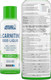 Applied Nutrition L-Carnitine 3000mg Liquid | Green Tea Extract & Vitamin C | Vegan Halal Certified | 15ml Dosing Cap Supplement Facts Panel