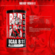 BAD ASS BCAA 8:1:1 400g — pack back / formula panel