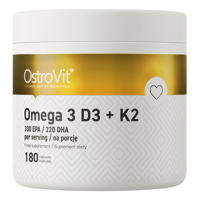 Omega 3 D3+K2 180 capsules