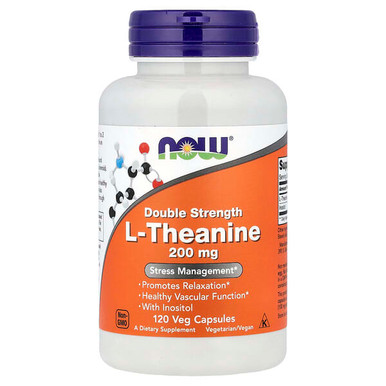 Double Strength L-Theanine, 200mg - 120 vcaps