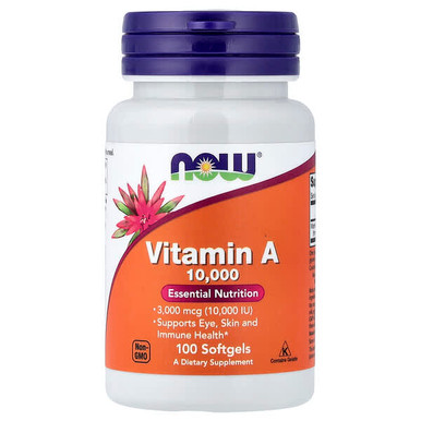 Vitamin A, 10 000 IU - 100 softgels