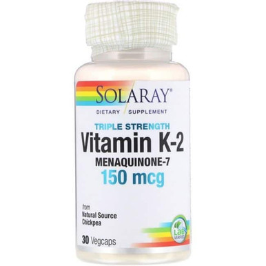Solaray Triple Strength Vitamin K-2 Menaquinone-7 150 mcg