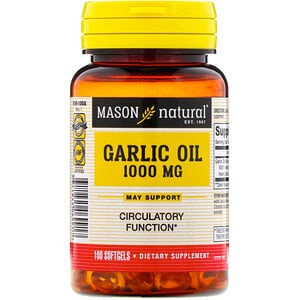 Garlic Oil, 1000 mg, 100 Softgels