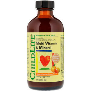 Child Life - Multi Vitamin & Mineral Orange Mango 8 fl.oz