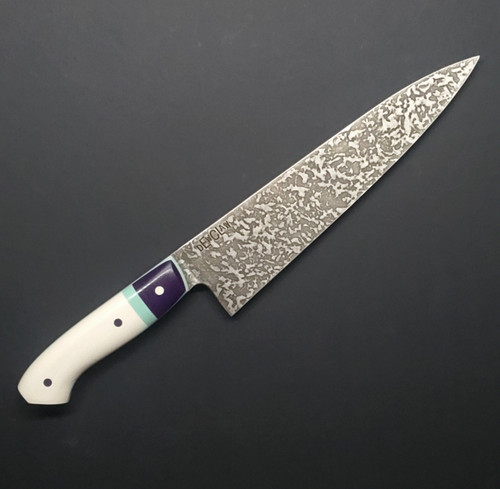 Dewclaw | 8" Gyuto | Ivory, Purple, Tiffany