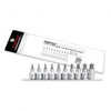 Toptul GAAG1006 Star Bit Socket Rail Set 1/2" 10pcs