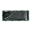 Toptul GTA0801 Double Ring 75 Offset Wrench Set 8pcs