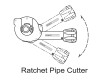 Toptul SEAC2867 Ratchet Pipe Cutter 28-67mm