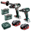Metabo AU68201055 Cordless Drill Impact Wrench Kit 2pcs