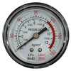 Jag Pneumatics PG25R Pressure Gauge 0-180 PSI 1/4" BSP