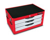 Toptul TBAD0302 Pro-Line Middle Tool Chest Red 3 Drawer