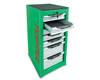 Toptul 7 Drawer Pro-plus side cabinet - Green